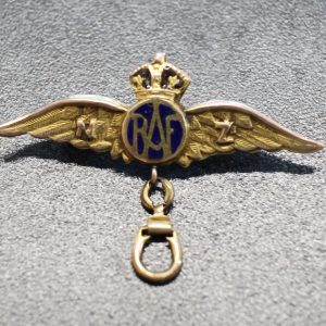 9kt Sweetheart Brooch WWII NZ - RAF